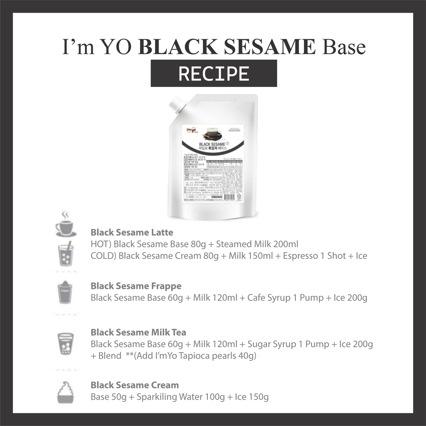 I'myo Black Sesame Base