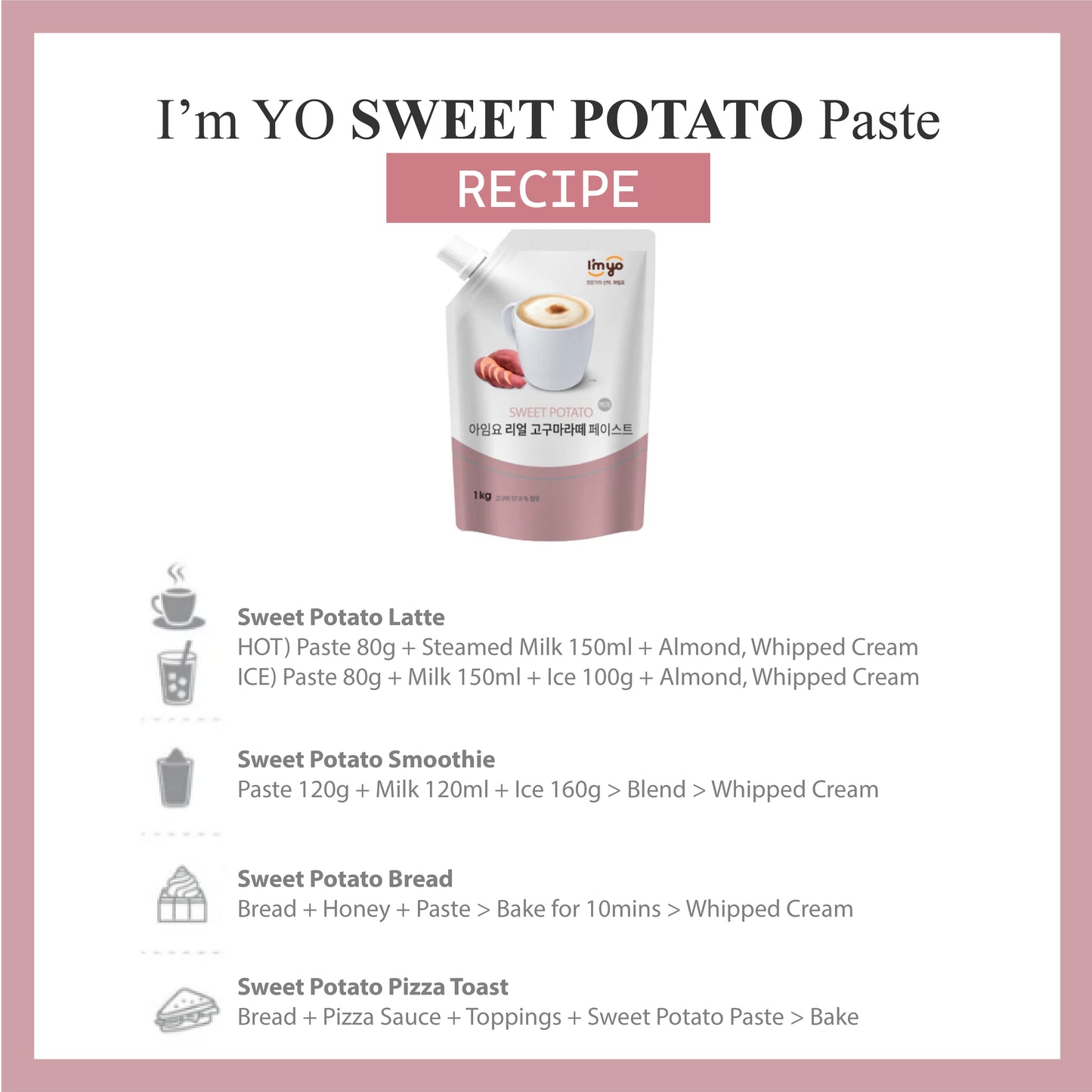 I'myo Real Sweet Potato Latte Paste